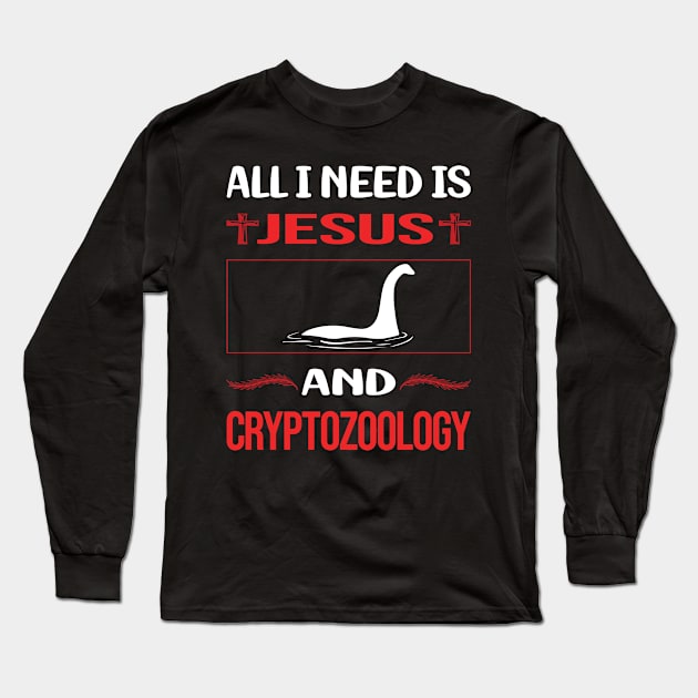 Funny Jesus Cryptozoology Cryptid Cryptids Long Sleeve T-Shirt by lainetexterbxe49